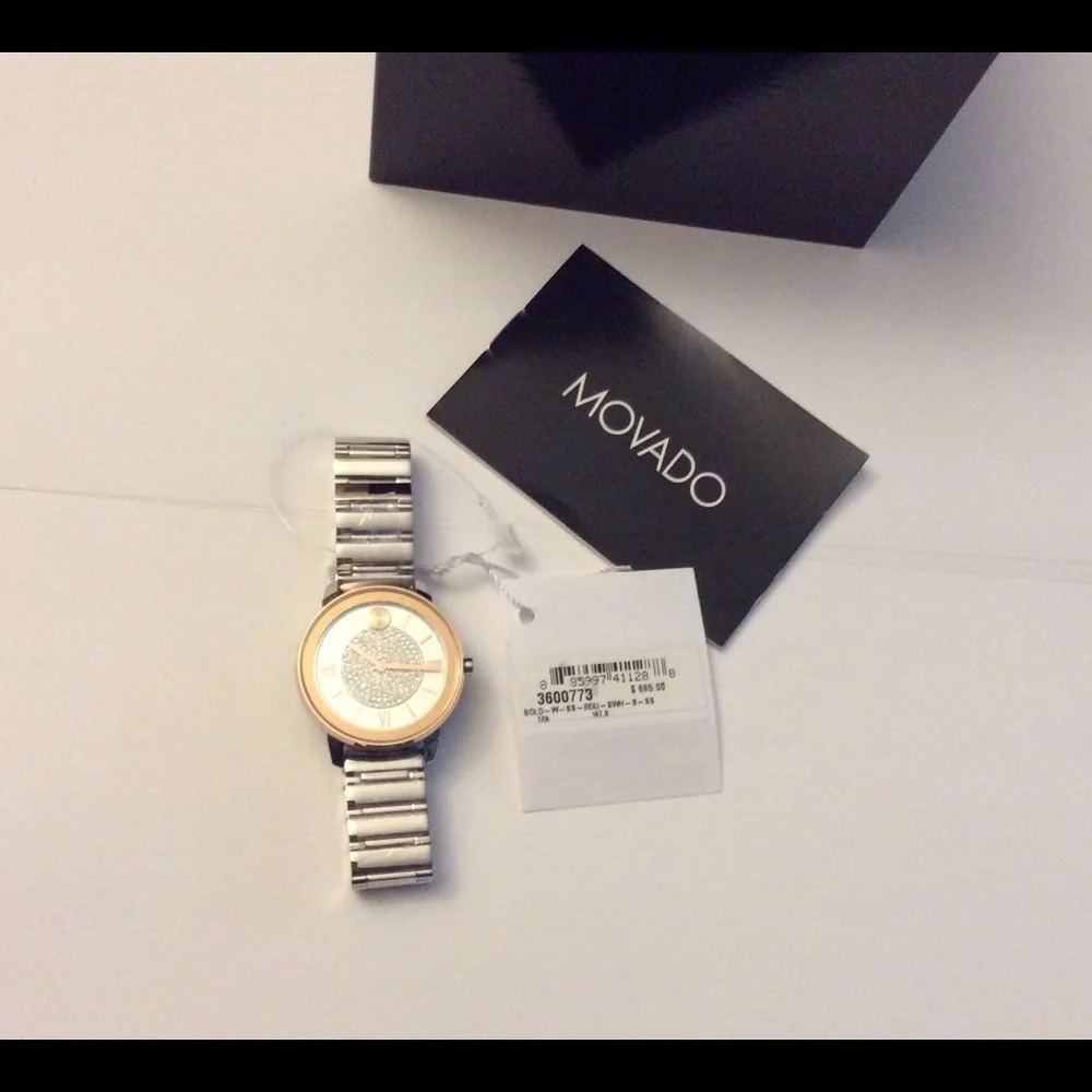 Movado Bold Trend Crystal Quartz Dial Ladies Watch